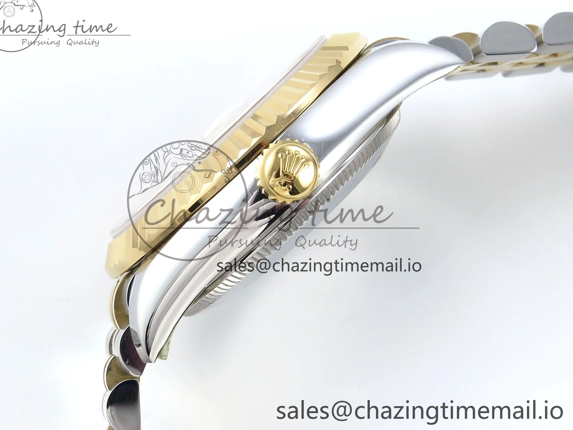 Best ETA 31 904L 278273 1:1 Edition Steel DateJust Bracelet Gray on YG 2688 SS Jubilee Diamonds Dial ARF 0206